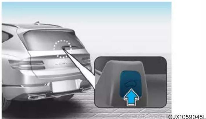 Genesis GV80 (2023) - Operating the power liftgate - 3