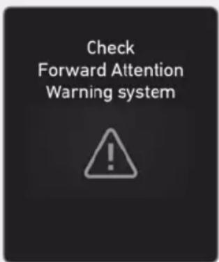 Check Forward Attention Warning system