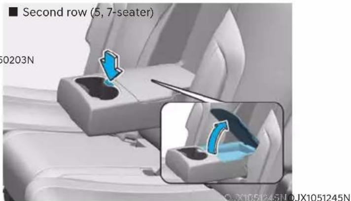 ■ Second row (5, 7-seater) 0203N QJX1051245N OJX1051245N