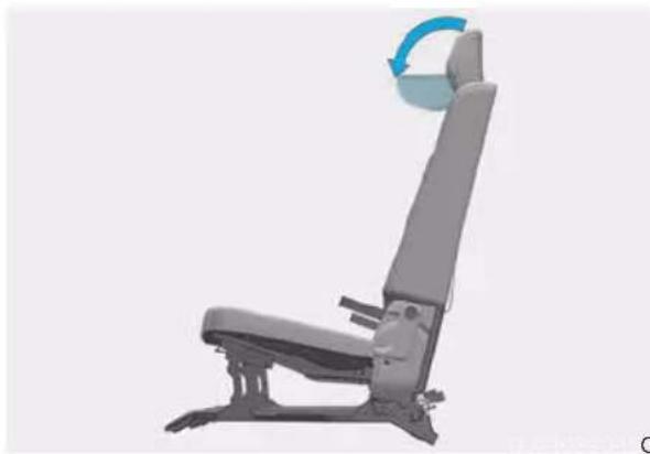 Genesis GV80 (2023) - Third row seat head restraint folding (infotainment system) - 1