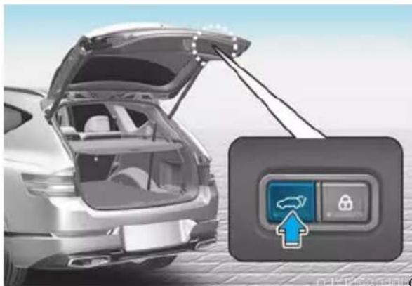 Genesis GV80 (2023) - Operating the power liftgate - 4