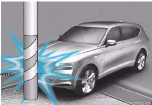 Genesis GV80 (2023) - Side and curtain air bags and front center air bag - 7