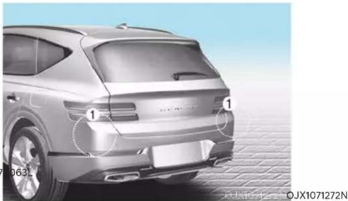 Genesis GV80 (2023) - SAFE EXIT WARNING (SEW) (FOR CANADA, IF EQUIPPED) - 2