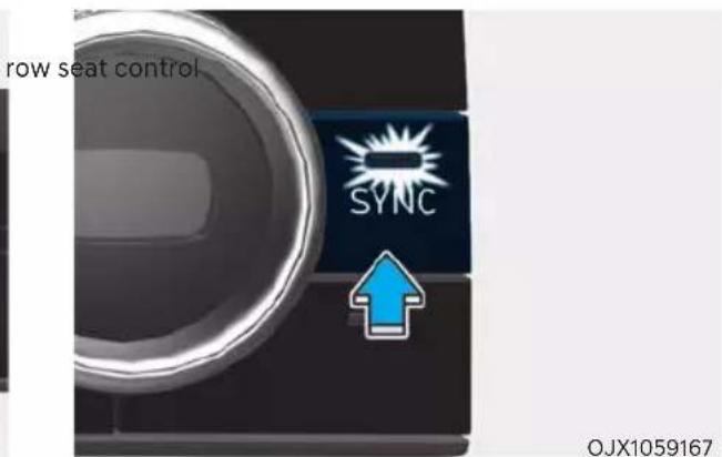 row seat control SYNC OJX1059167