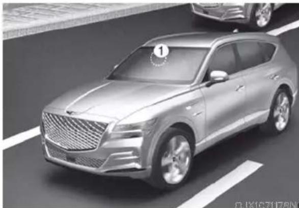 Genesis GV80 (2023) - Detecting sensor (Front view camera) - 1