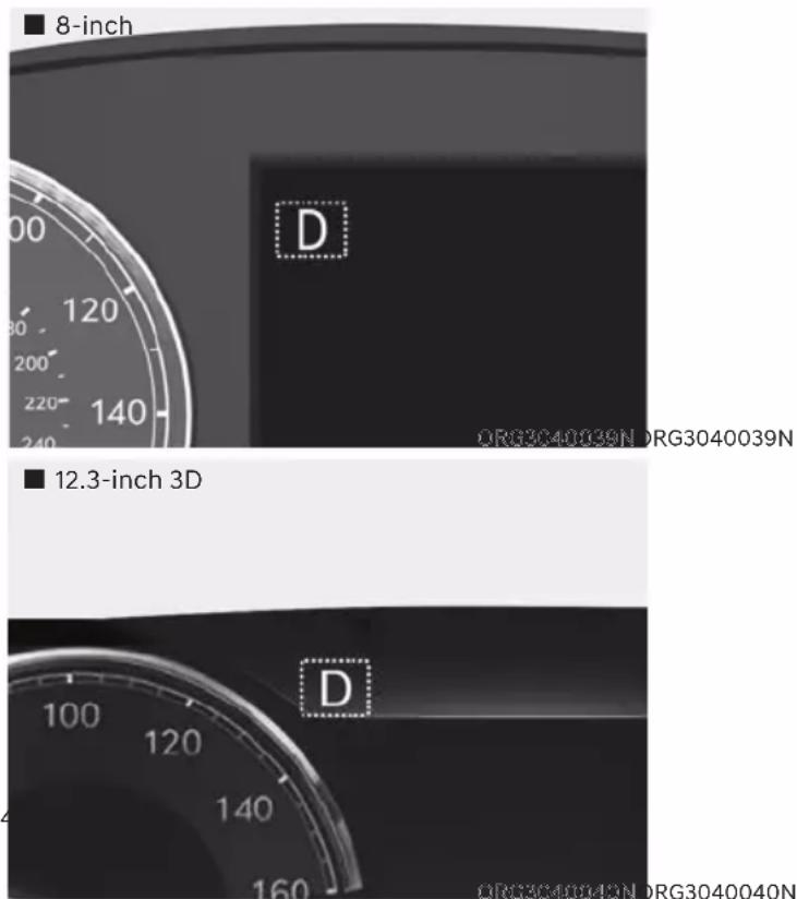 ■ 8-inch D ORG3040039N ORG3040039N ■ 12.3-inch 3D D ORG304004N ORG3040040N
