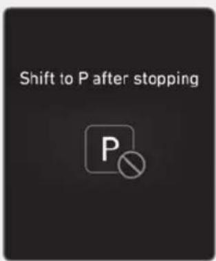 Shift to P after stopping P