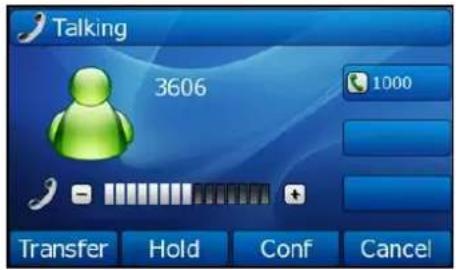 Talking 3606 1000 Transfer Hold Conf Cancel