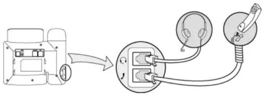 Diagram showing cable connection between a device and a socket, with labeled components and wiring connections.