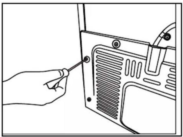 GRUNDIG GQN1232X - Kiinnitä 2 muovikiilaa kuvassa osoitetulla tavalla. - 1
