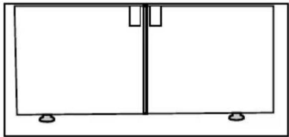 GRUNDIG GQN1112X - Adjusting the stands - 1