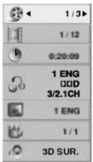 1 / 3 1 / 12 0:20:09 1 ENG □□□ 3/2.1CH 1 ENG 1 / 1 3D SUR.