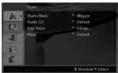 Nyehi Nyehi Meni Audio CD Disc Aidim Menu Magyar Default Kbps Default + Monduit > Select
