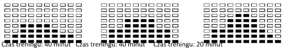 Czas treningu: 40 minut Czas treningu: 40 minut Czas treningu: 20 minut