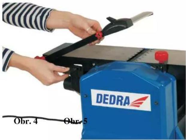 DEDRA DED7813 - K PREVÁDZKE STROJA JE POTREBNÉ NAINŠTALOVAŤ ADAPTÉR NA ODSÁVANIE HOBLÍN! - 1