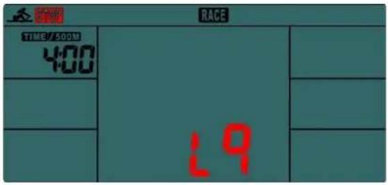RACE TIME/500M 4:00 L9