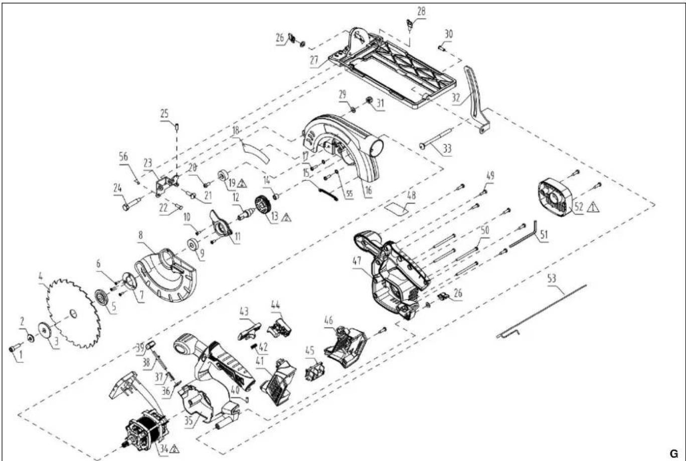 DEDRA DED7164 - Akumulátorová kotoučová pila 18V - 4