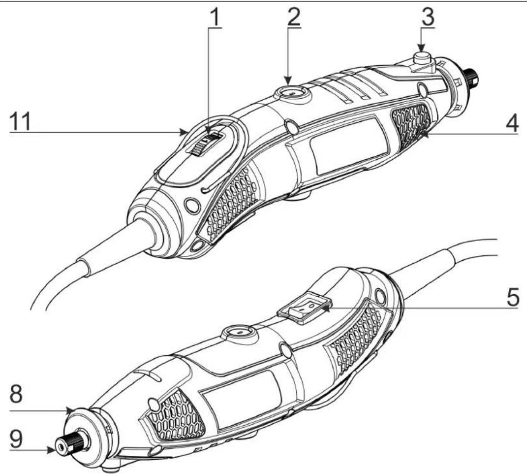 DEDRA DED7946Z1 - Mini bruska - 2