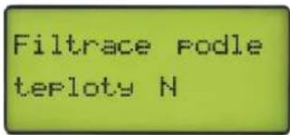 Filtrace Podle terloty N