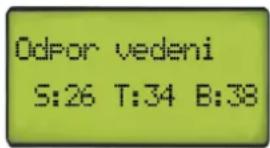 Odpor vedeni S:26 T:34 B:38