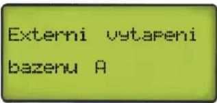 Externi vytareni bazenu A