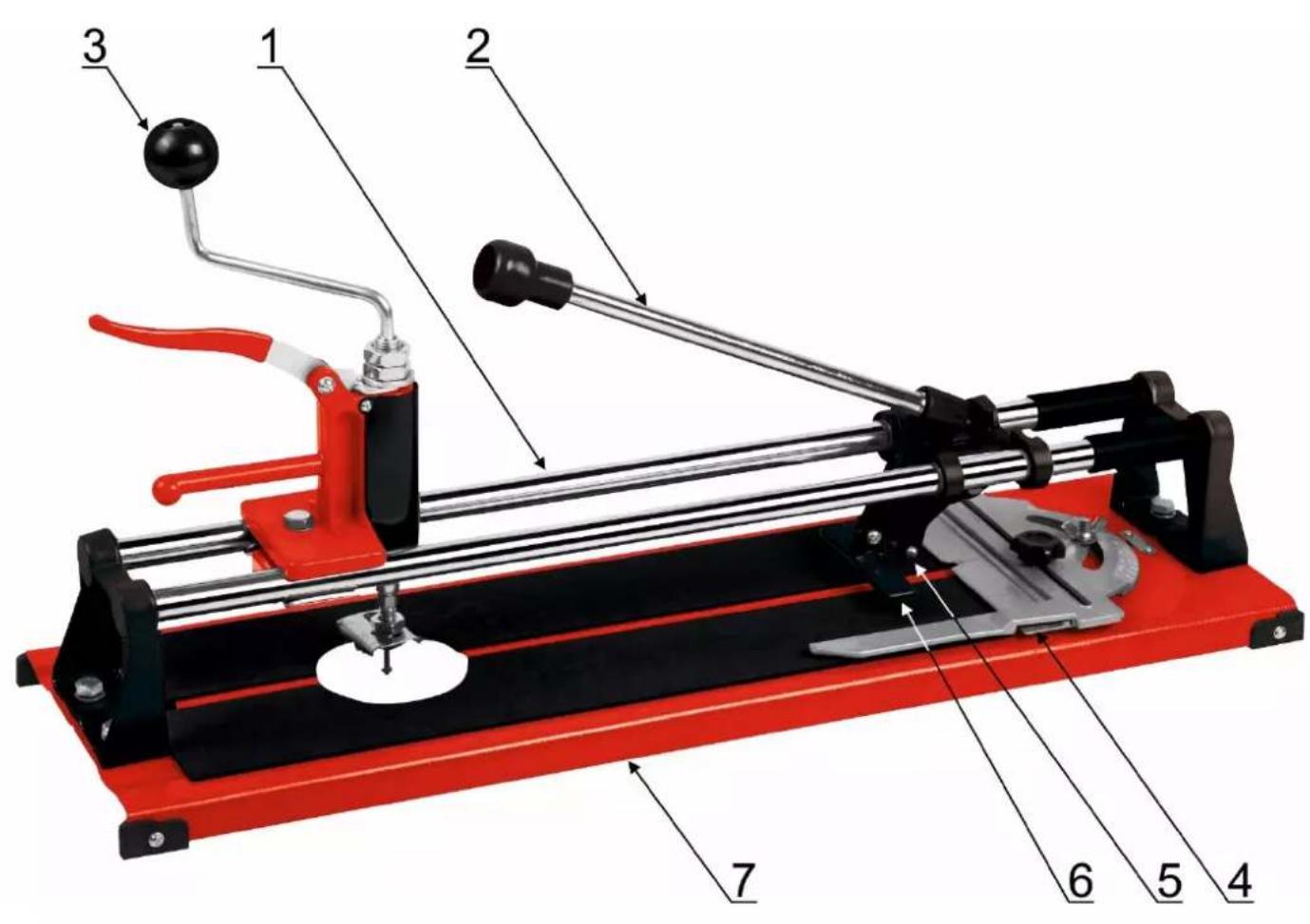 Labeled diagram of a mechanical device with numbered parts for identification