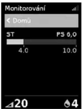Monitorování < Domú ST PS 6,0 4.0 10.0 △20 △4