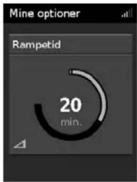 Mine optioner Rampetid 20 min.