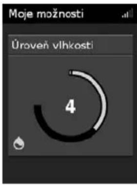 Moje možnosti Úroveň vlhkosti 4