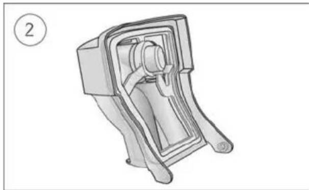 ResMed Lumis 100 VPAP S - To insert the humidifier seal: - 2