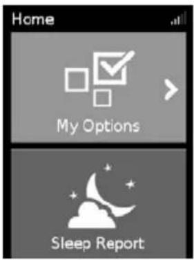 Home My Options Sleep Report