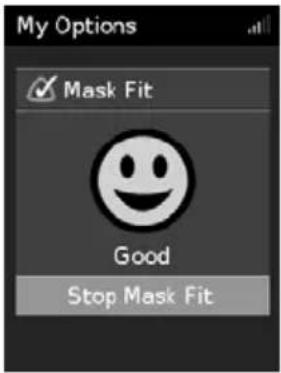 My Options ✓ Mask Fit Good Stop Mask Fit