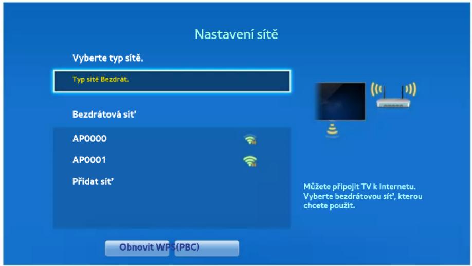 SAMSUNG UE55F6800SD - Ruční nastavení bezdrátové sítě - 1