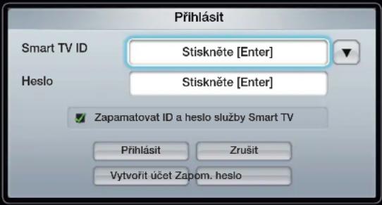 SAMSUNG UE40D6000TP - Přihlášení k účtu - 1