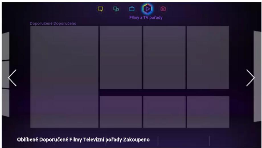 Filmy a TV pořady Doporučené Doporučeno Oblíbené Doporučené Filmy Televizní pořady Zakoupeno