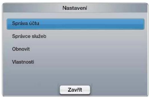 SAMSUNG PS59D7005DK - - Správa účtu - 1