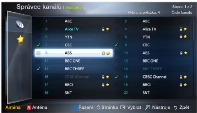 SAMSUNG UE19D4004BW - Správce kanálů - 1