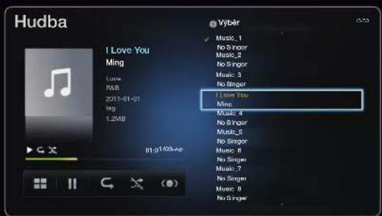 SAMSUNG UE32D6755WS - Přehrávání hudby - 1
