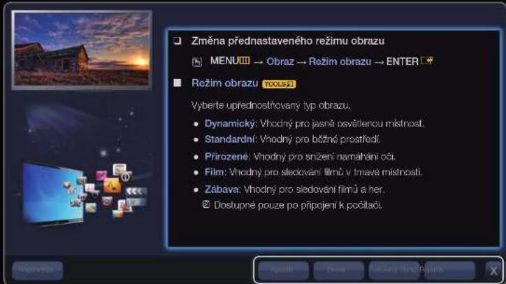 SAMSUNG UE32D6755WS - Zobrazení obsahu - 1