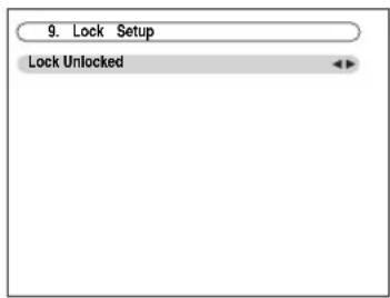 9. Lock Setup Lock Unlocked