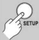 ONKYO PR-5507 - Press the [SETUP] button. - 1