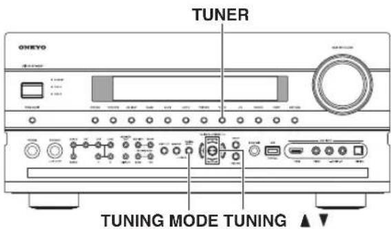 TUNER ONEYO TUNING MODE TUNING ▲▼