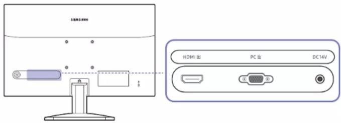 SAMSUNG SyncMaster S22A336NHU - Konektory - 1