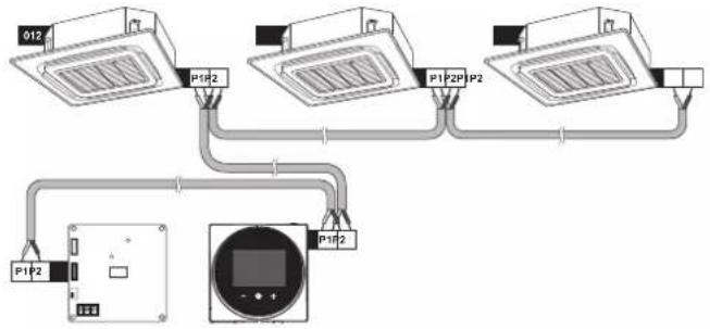 DAIKIN BRC1H519K - Group control: master and slave controller - 2