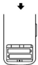 DAIKIN BRC4C62-9 - How to put the dry batteries - 2