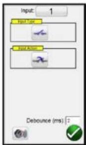 Input: 1 Input Type Input Action Debounce (ms): 2