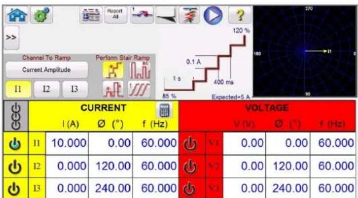 Megger FREJA 546 - EM (Electromechanical) Overcurrent Pickup Example - 1
