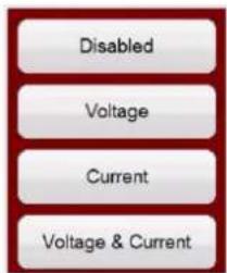 Disabled Voltage Current Voltage & Current