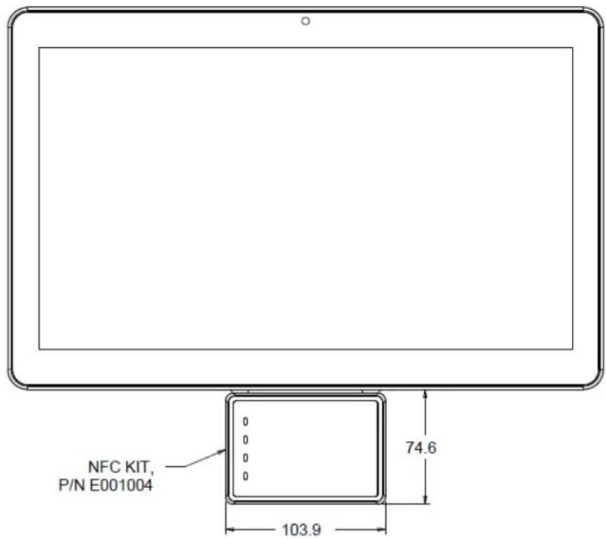 NFC KIT, P/N E001004 74.6 103.9