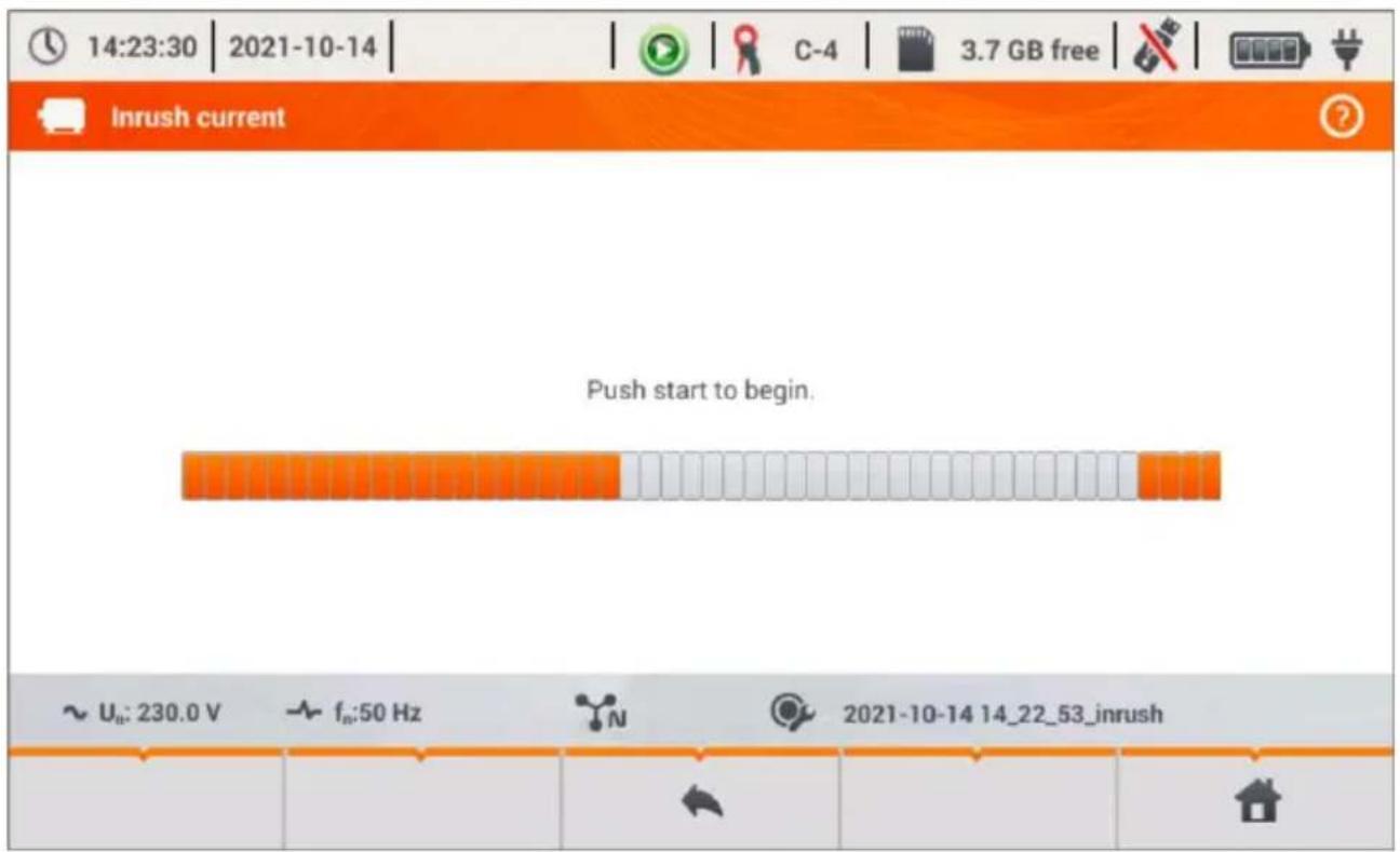 14:23:30 | 2021-10-14 | C-4 | 3.7 GB free | Inrush current Push start to begin. ~ Ua: 230.0 V fn:50 Hz N 2021-10-14 14_22_53_inrush